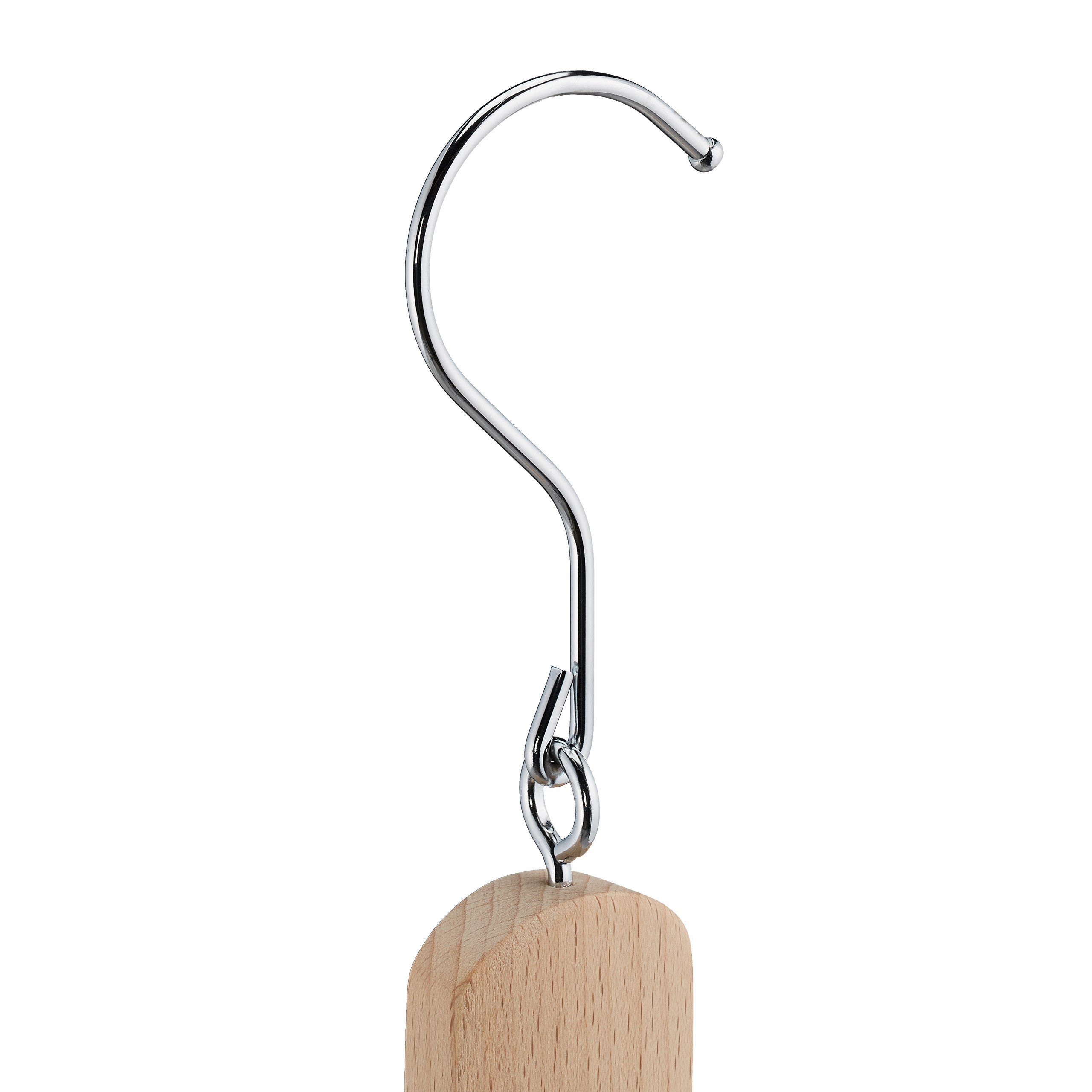 3x cintres multiples, peu encombrant, 4 pour chemises avec traverse pour pantalon, en bois et métal, antidérapant - 7