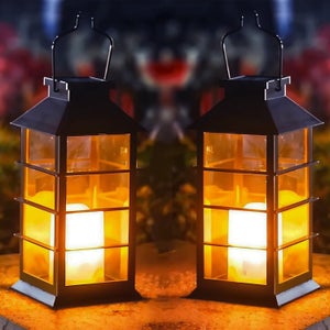 Luci solari per esterni, [2 pezzi] Luci solari per esterni con sensore