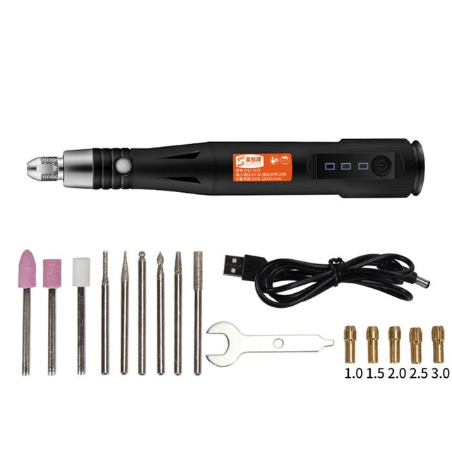 Mini stylo de sculpture électrique 30W 5V, vitesse Variable, USB, broyeur électrique, outil de polissage des ongles, stylo graveur