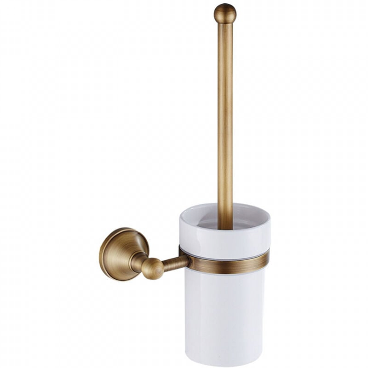 Set de suporturi pentru perie de toaletă din bronz antic, accesorii de baie de perete din alamă de lux europeană