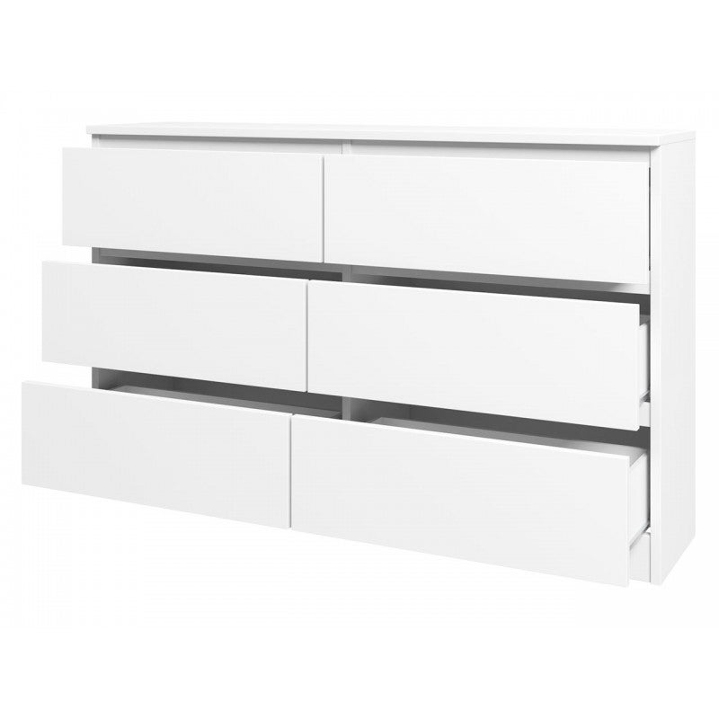 Commode MALWA 120 cm 6 tiroirs Noir - 3