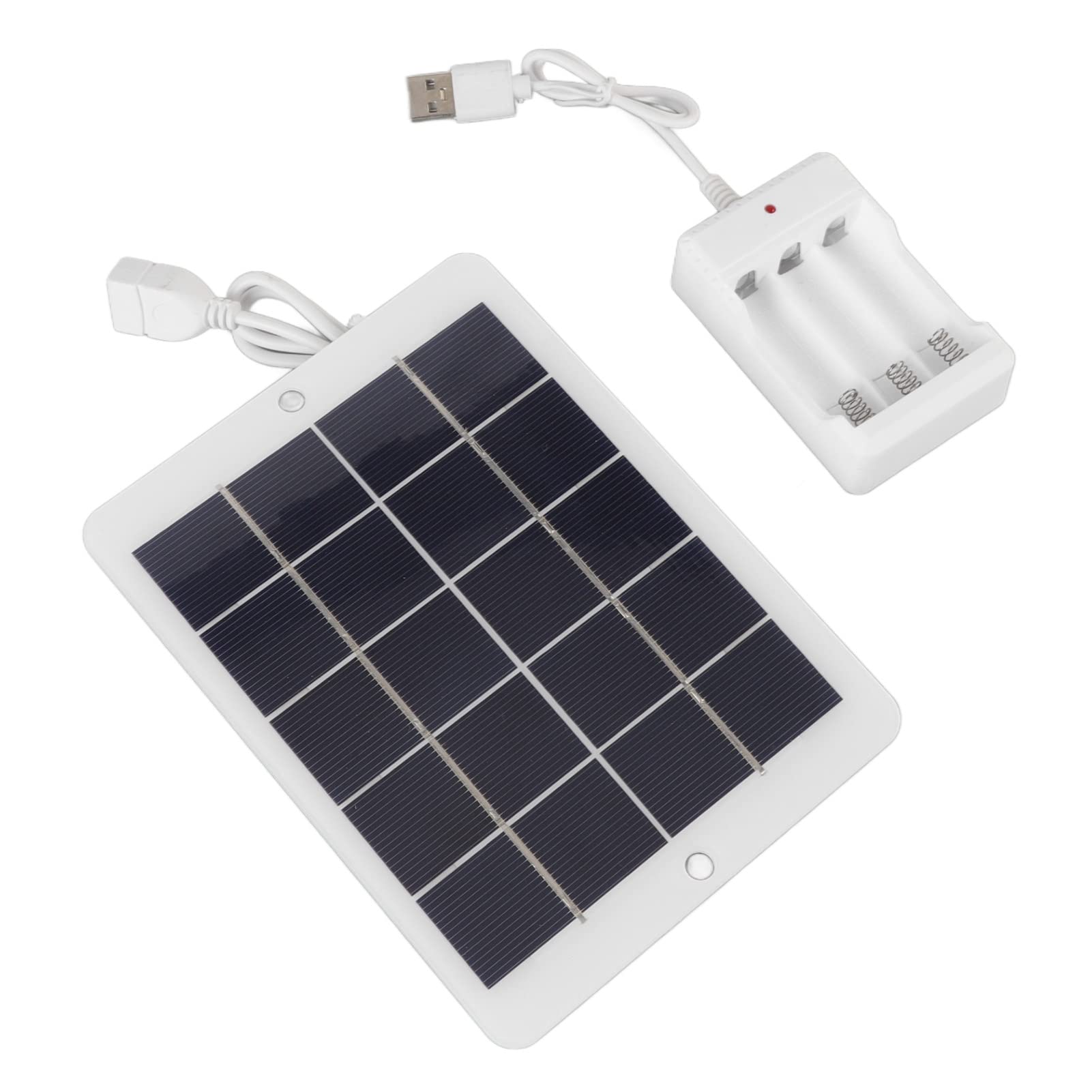 CARICABATTERIE A PANNELLO SOLARE EFFICIENTE 3W 5V PORTATILE PER USO ESTERNO - 9