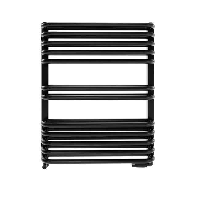 Grzejnik łazienkowy Stark 64x53 cm czarny mat Roz 50cm 516W LUXRAD