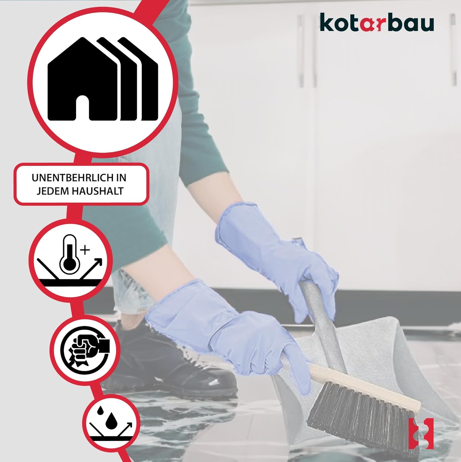 Scopetta e paletta con manico in acciaio zincato - KOTARBAU - 4