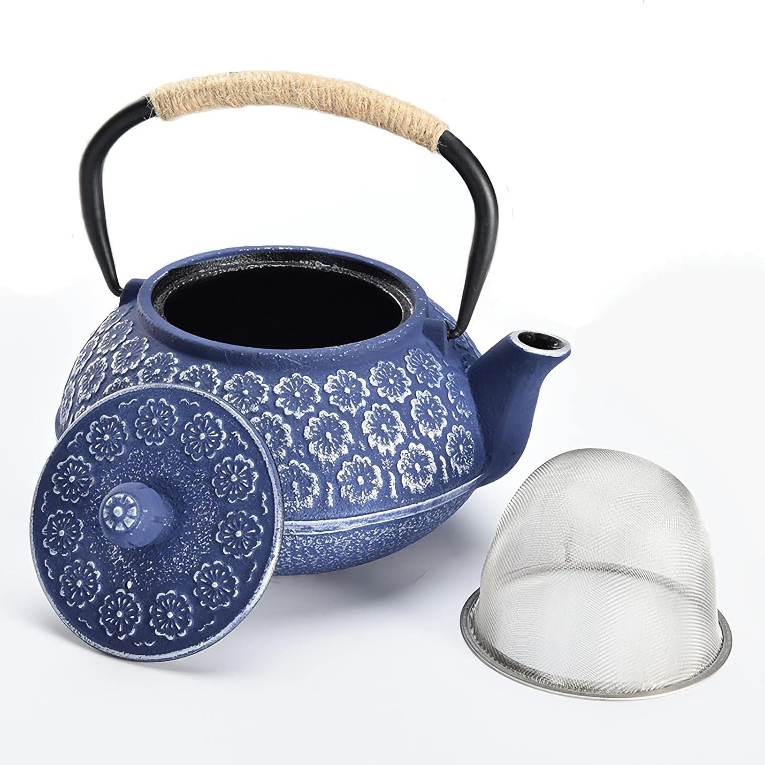 Théière En Fonte Japonais Vintage – Bouilloire Traditionnelle, Mat, Sans Marque