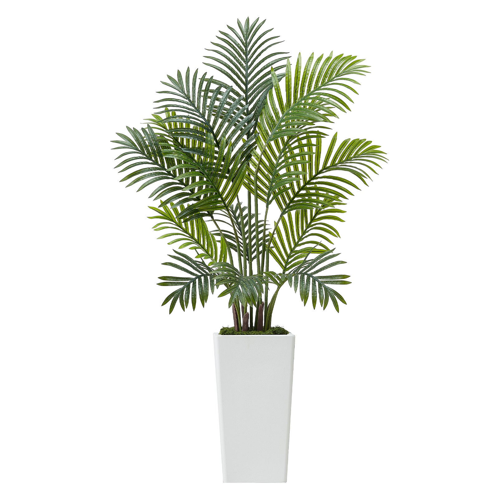 Palmeira-areca artificial VEVOR, 1,2 m, vaso branco, conjunto 2, palmeira-areca falsa, para decoração casa, escritório, ambiente interior e exterior - 9