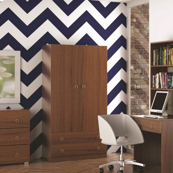 Pidema  Armario Modular Con 2 Puertas Y 2 Cajones En Nogal Antiguo Cm 90X60xh 180 , Leroy Merlin