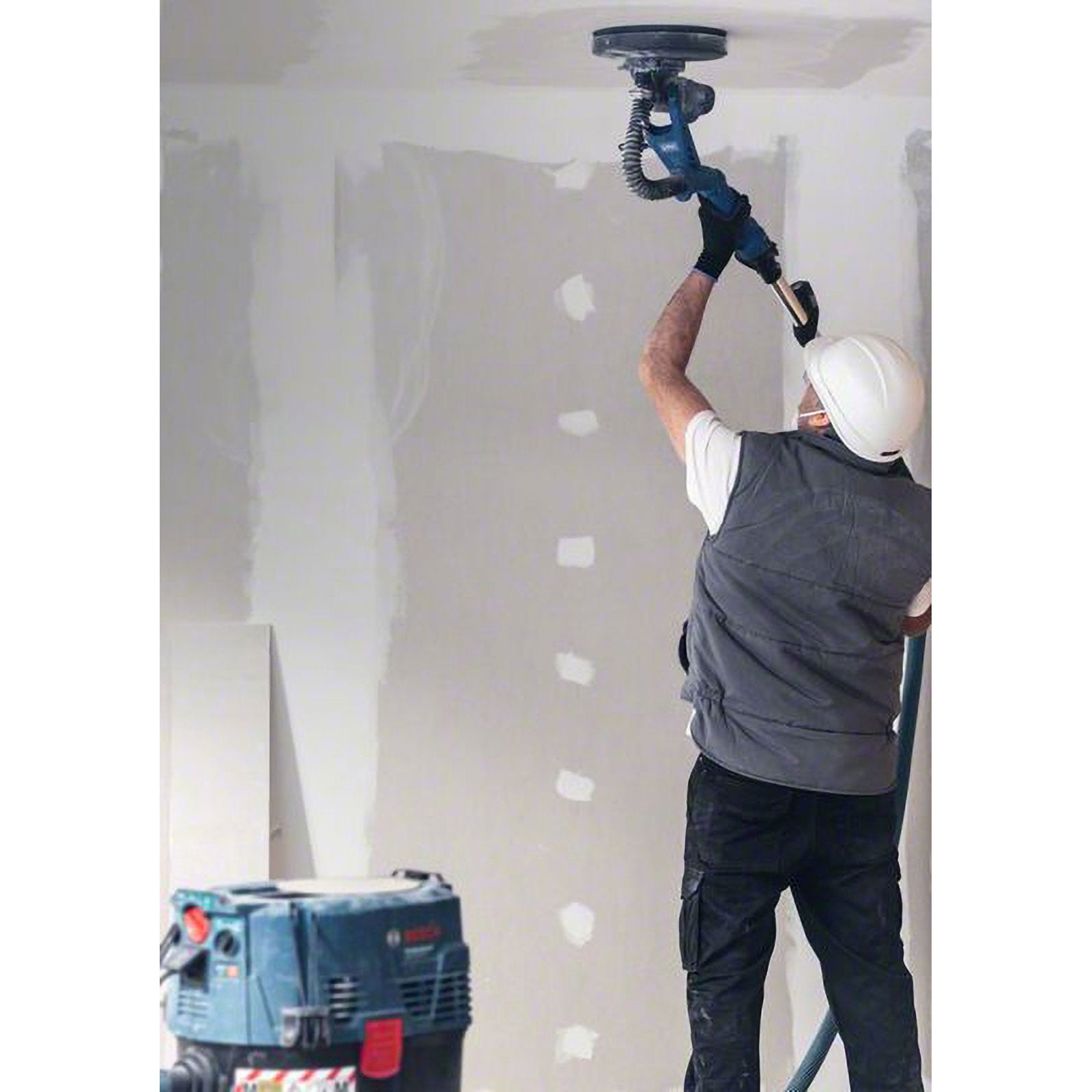 Bosch 5x Abrasivi a rete EXPERT M480 (per Cartongesso, Legno duro, Ø 225 mm, Grano 80, Professional Accessorio Levigatrice per cartongesso) - 8