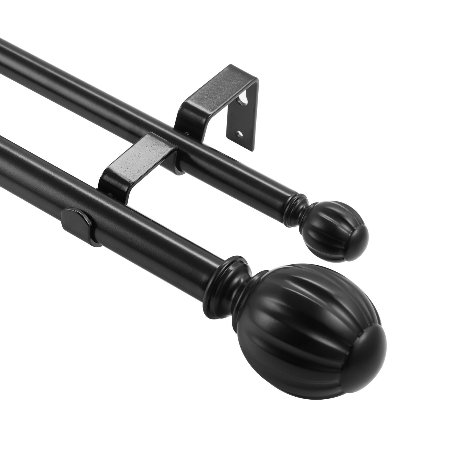 Tringle à Rideau - VEVOR - Barre à Rideau Double Barre Extensible 92-183 cm avec Embouts à Capuchon - Maison Tringle à Rideau - VEVOR - Barre à Rideau Double Barre Extensible 92-183 cm avec Embouts à Capuchon - Maison