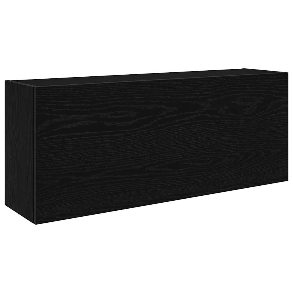 Mueble de pared de ba?o madera ingeniería negro 100x25x40 cm - comfortxl