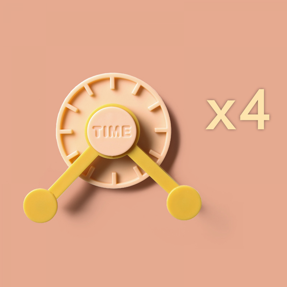 4 szt. 360° obrotowych, bezuderzeniowych haczyków samoprzylepnych, uniwersalny haczyk w kształcie dzwonka, wygodny i praktyczny mały haczyk na akceso