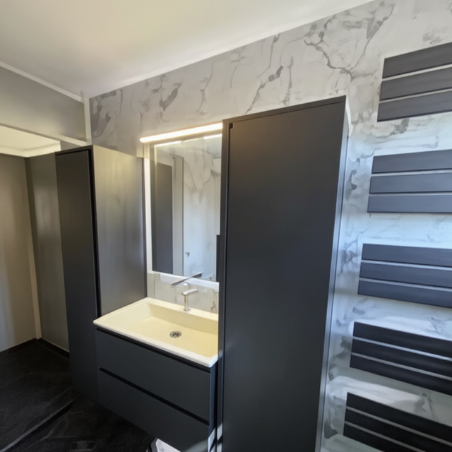 Revestimiento de pared decorativo ISODECO efecto mármol PVC Blanco Carrara 260x120x0,30cm. (3,12 m2)