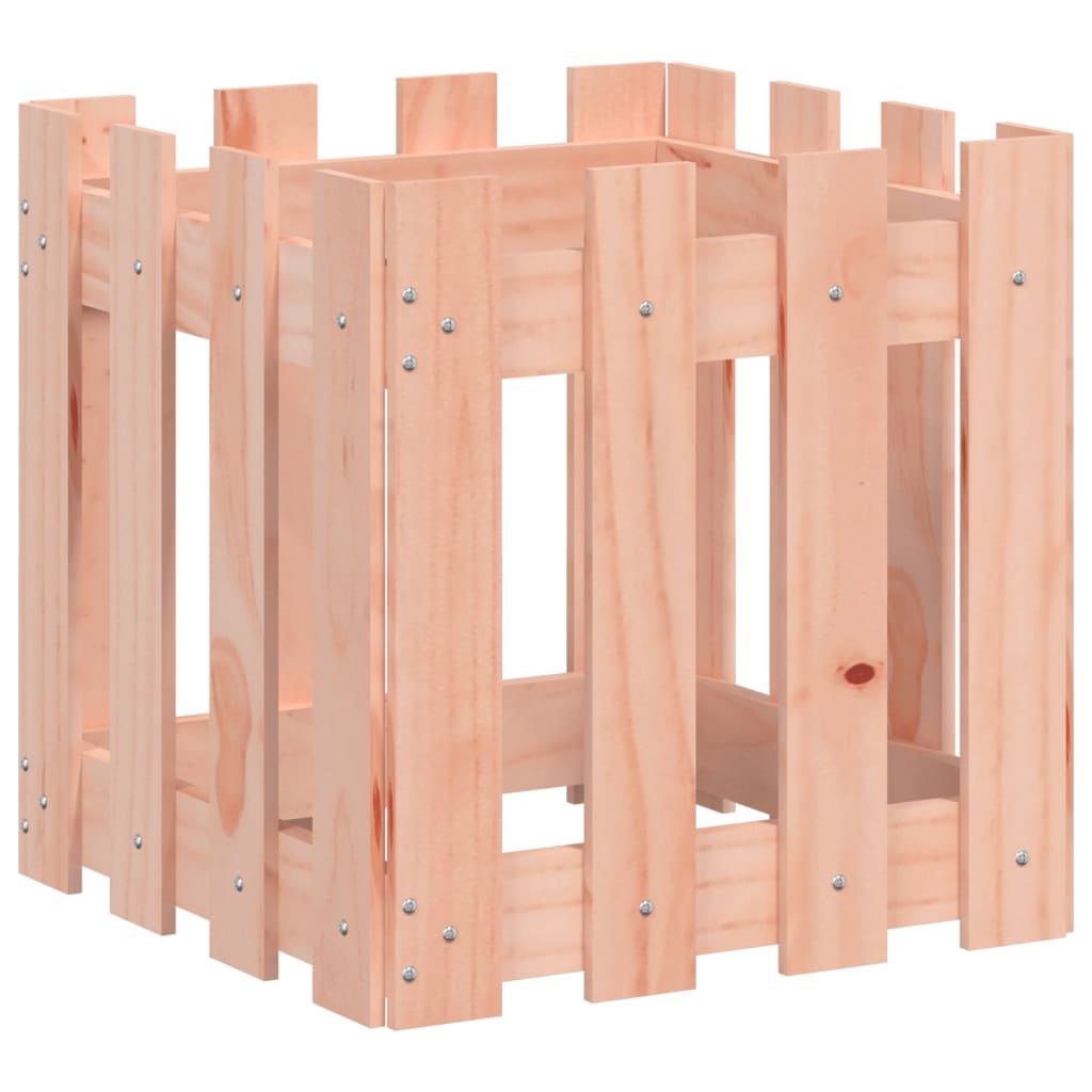 Jardinière | Bac à fleurs | Pot de fleurs avec design de clôture 40x40x40 cm Douglas massif250145 - 4
