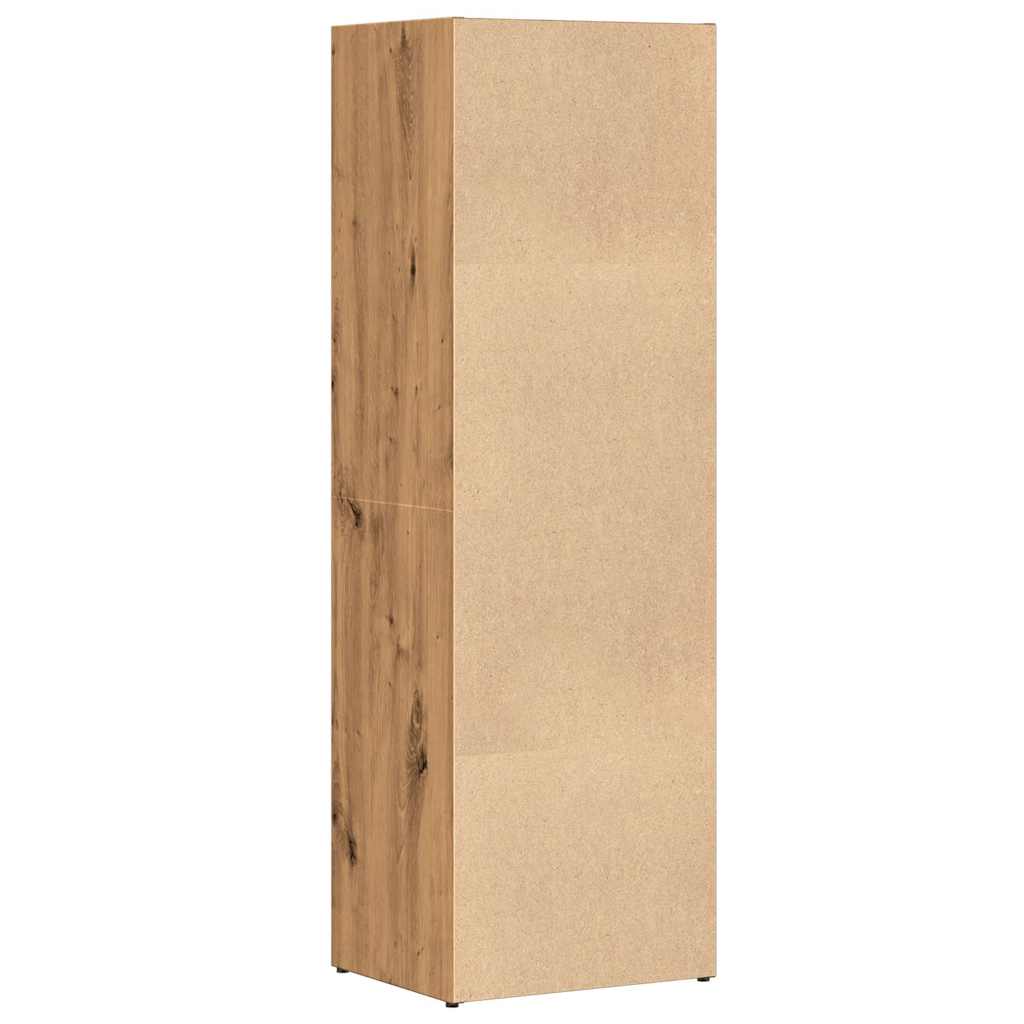 Bibliothèque pour Séjour en Bois Marron H. 114 x l. 36 x P. 30 cm - 7