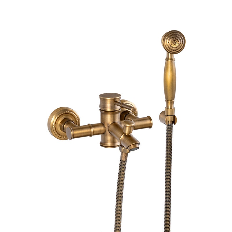 SILLA BATERIA WANNOWA ŚCIENNA PRYSZNICOWA LAURA RETRO S-1182VG STARE ZŁOTO