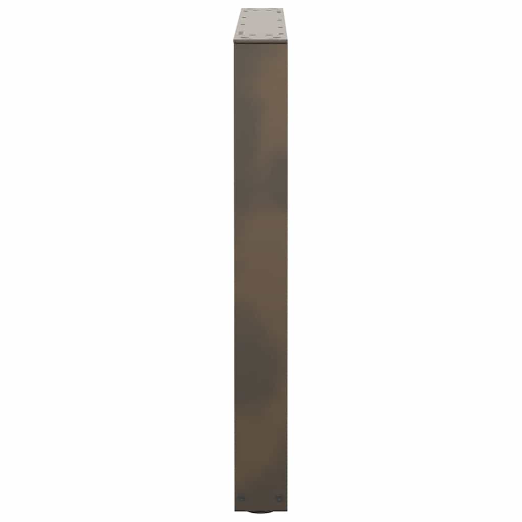 Pernas de mesa de jantar em forma de V 2 unidades de aço natural - COMFORTXL - 6