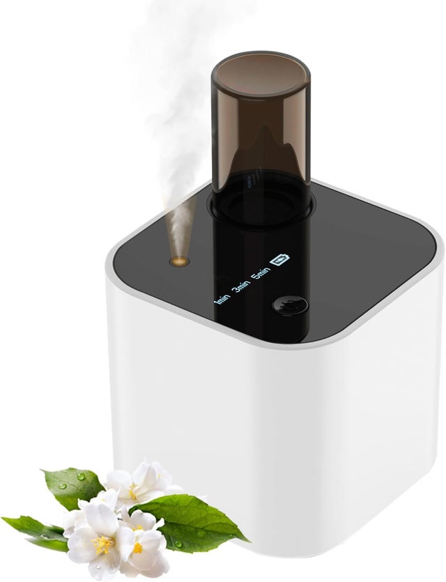 Diffuseur d'arômes, diffuseur d'huiles essentielles - 3 niveaux de brume - Diffuseur de parfum pour voiture - Rechargeable par USB - 50-100 m² - Pour
