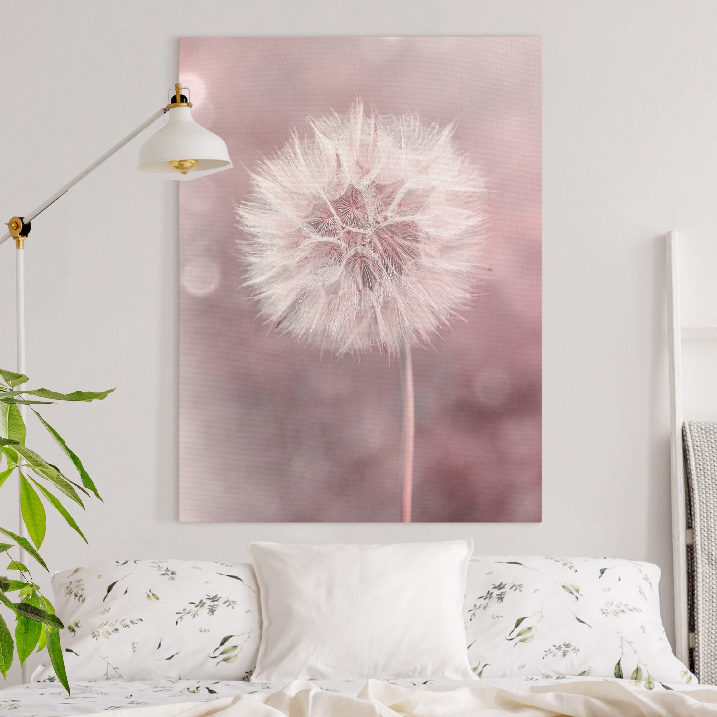 Tableau Sur Toile Déco Murale 100x50cm - Fleurs De Pissenlits - Style Moderne - Marque Tulup