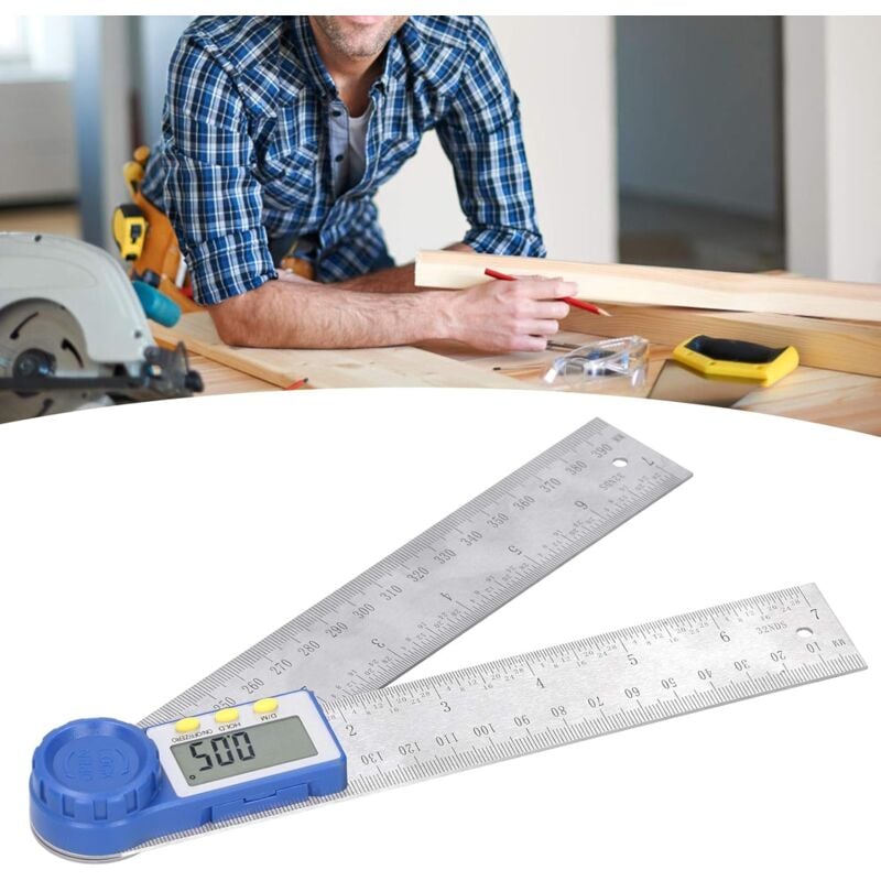 Rapporteur D'angle Numerique, Règle D'angle Inoxydable Pour Menuisier Et Fausse Equerre , Plage