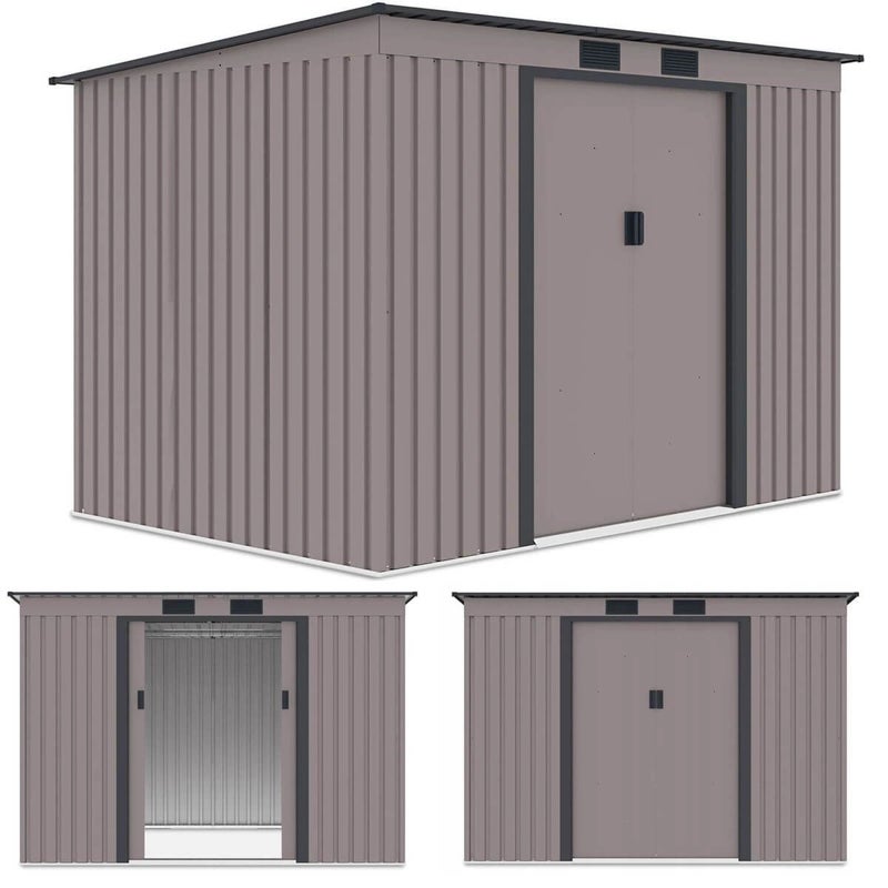 Domek Narzędziowy Ogrodowy OREGON 261x181cm Warm Grey - Hardmaister