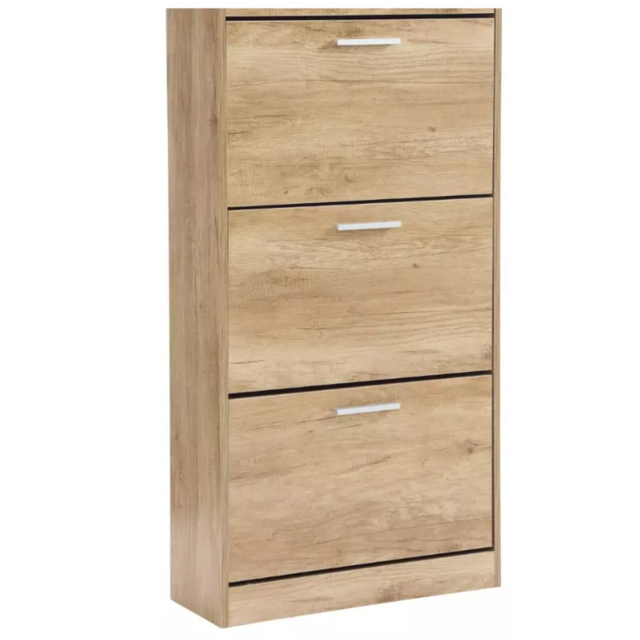 Portascarpe Acciaio CLESOO Scarpiera Metallica 3 Livelli - Portascarpe Per Ingresso Con Tasche E Appendistivali Scarpiera 3 Livelli Ingresso