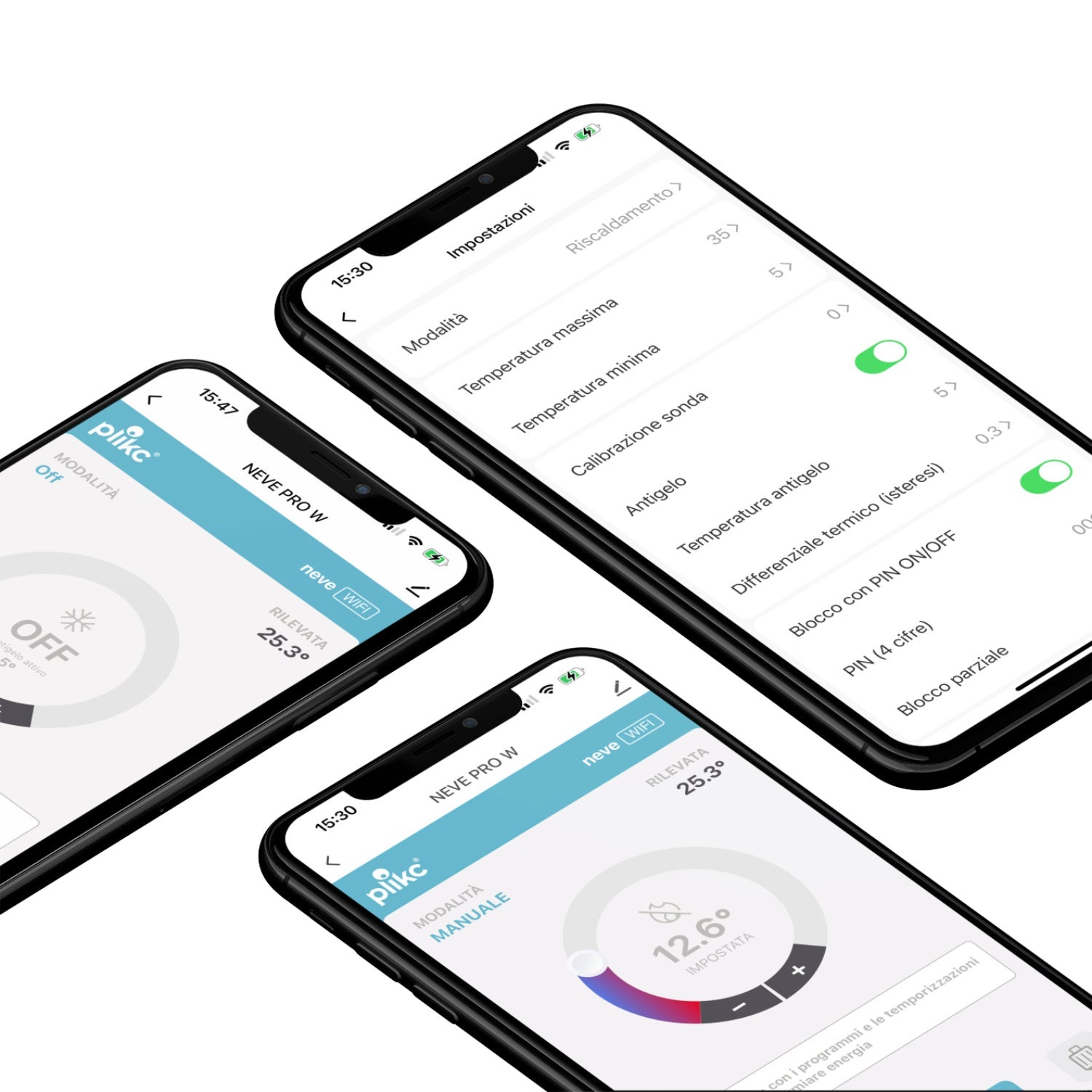 PLIKC - Neve Pro W - cronotermostato digitale wifi, gestibile con app, a parete e ad incasso - 4
