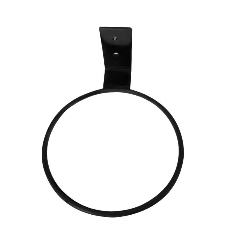 Żelazny uchwyt ścienny na doniczkę, średnica 11 cm, nieskładany, czarny, odpowiedni na balkon, do ogrodu lub domu, 1 sztuka