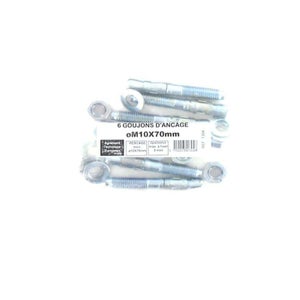 Lot De 25 Goujons D'ancrage En Acier Inoxydable A2 M10 - Diamètre 10 Mm 150 Mm 94926461