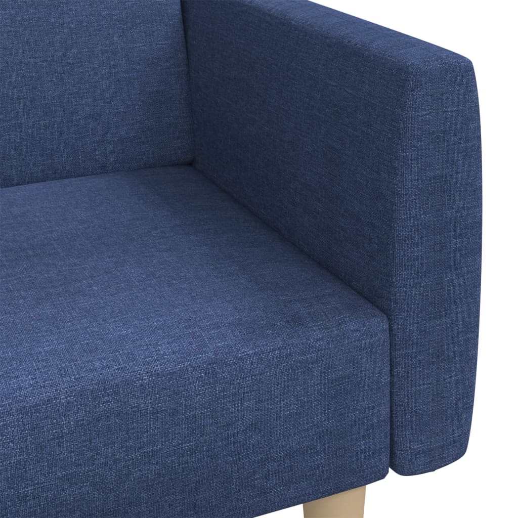 Canapé-lit | Lit simple | Canapé convertible à 2 places bleu tissu CFW51738 - 9
