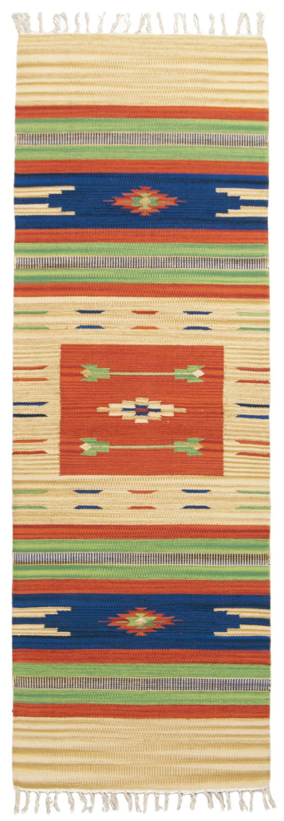 Kilim tkany ręcznie, idealny rozmiar 180x60 cm.