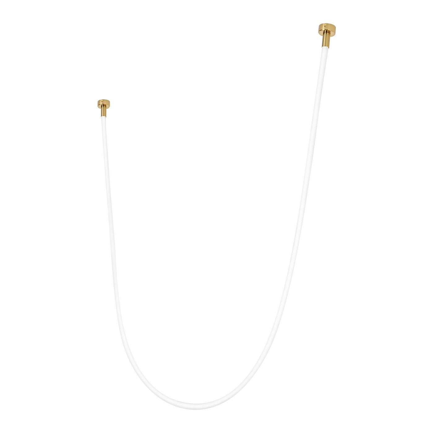 Lampa wisząca Rope Light LED 50W Ciepła biel 6600lm złoto-biała wym: 80 x 200 x 2,5 cm Light Prestige