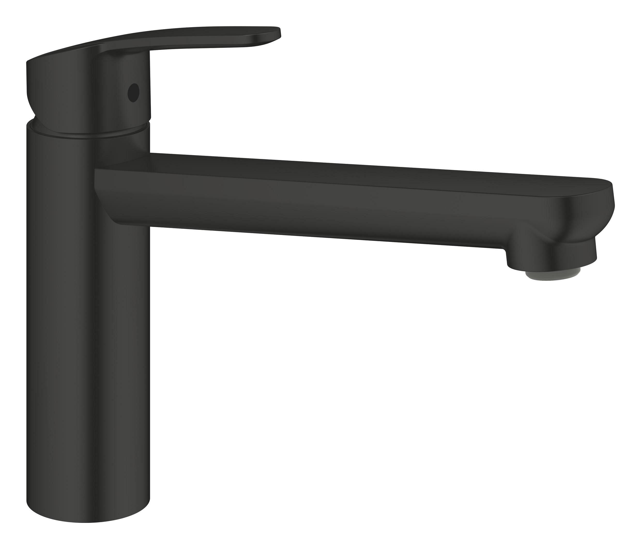 Jednouchwytowa bateria kuchenna z poziomą wylewką GROHE START CLOVA C, czarna