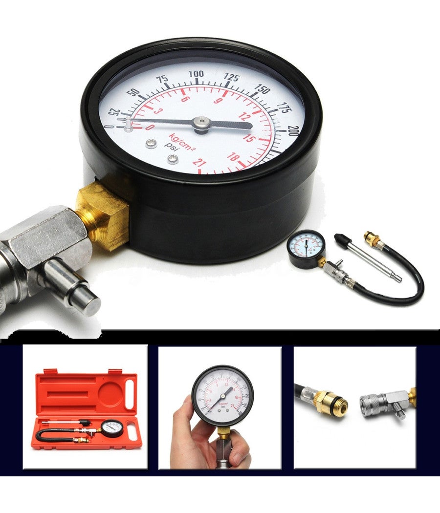 Tester Compressione Motore Diesel 20 Pezzi - Manometro 0-70 Bar, Per Auto E Motori Diesel - Foto 5