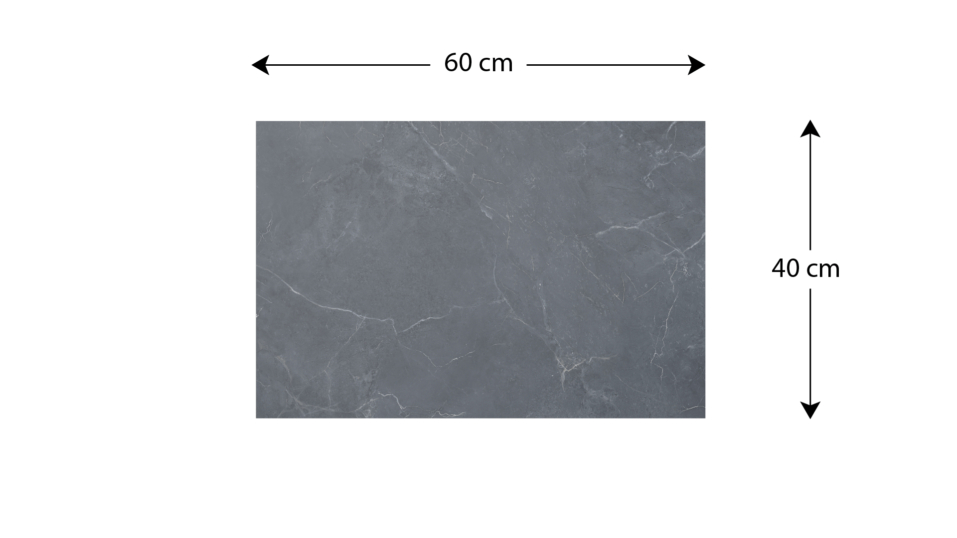 Tableau Magnétique en Métal Motif Marbre Gris 60x40cm, MetalBoards pour tout type d'Aimants - 4