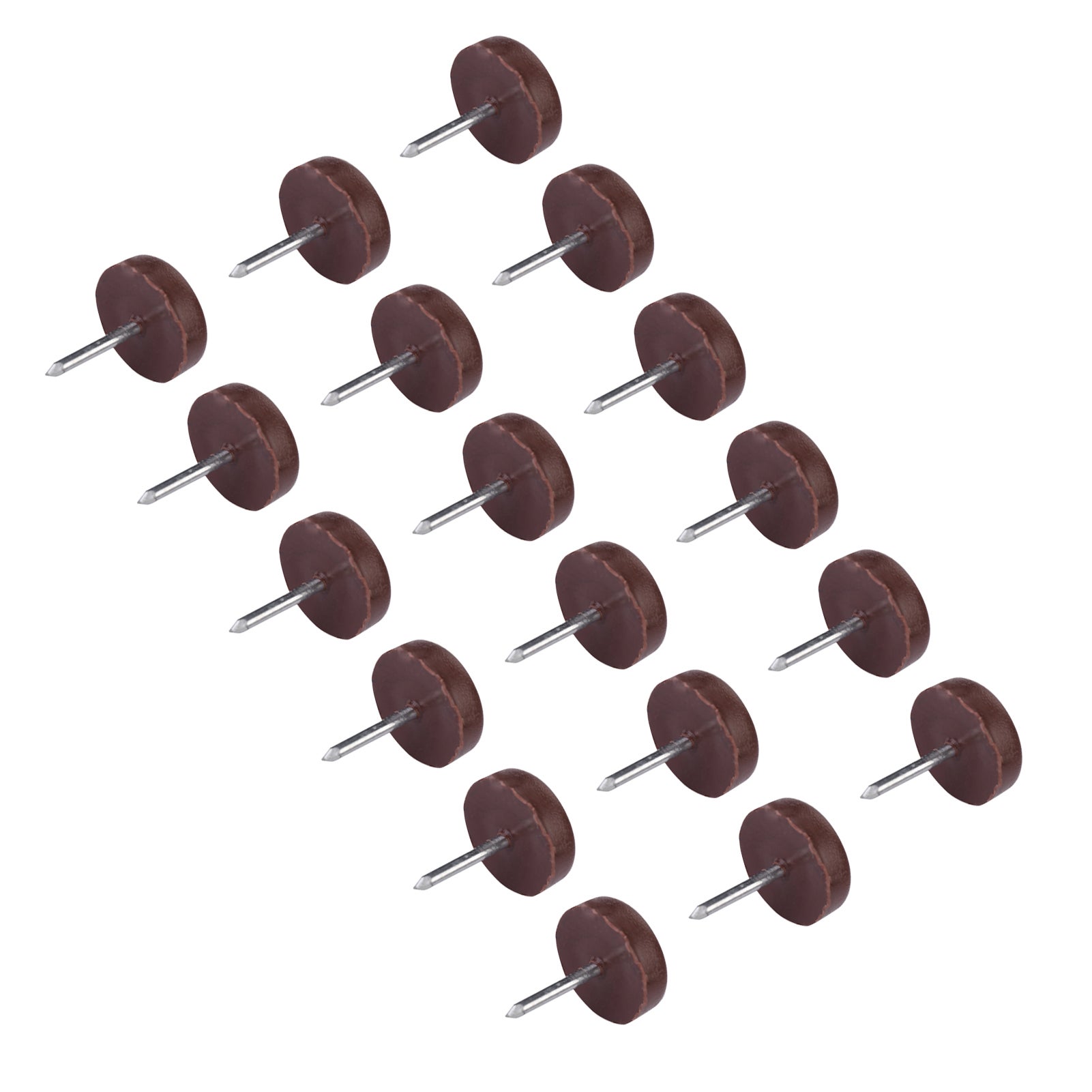 100 patins sabot antiglace 18 × 5 mm – Protège-plancher pour meubles en plastique/aluminium - 6