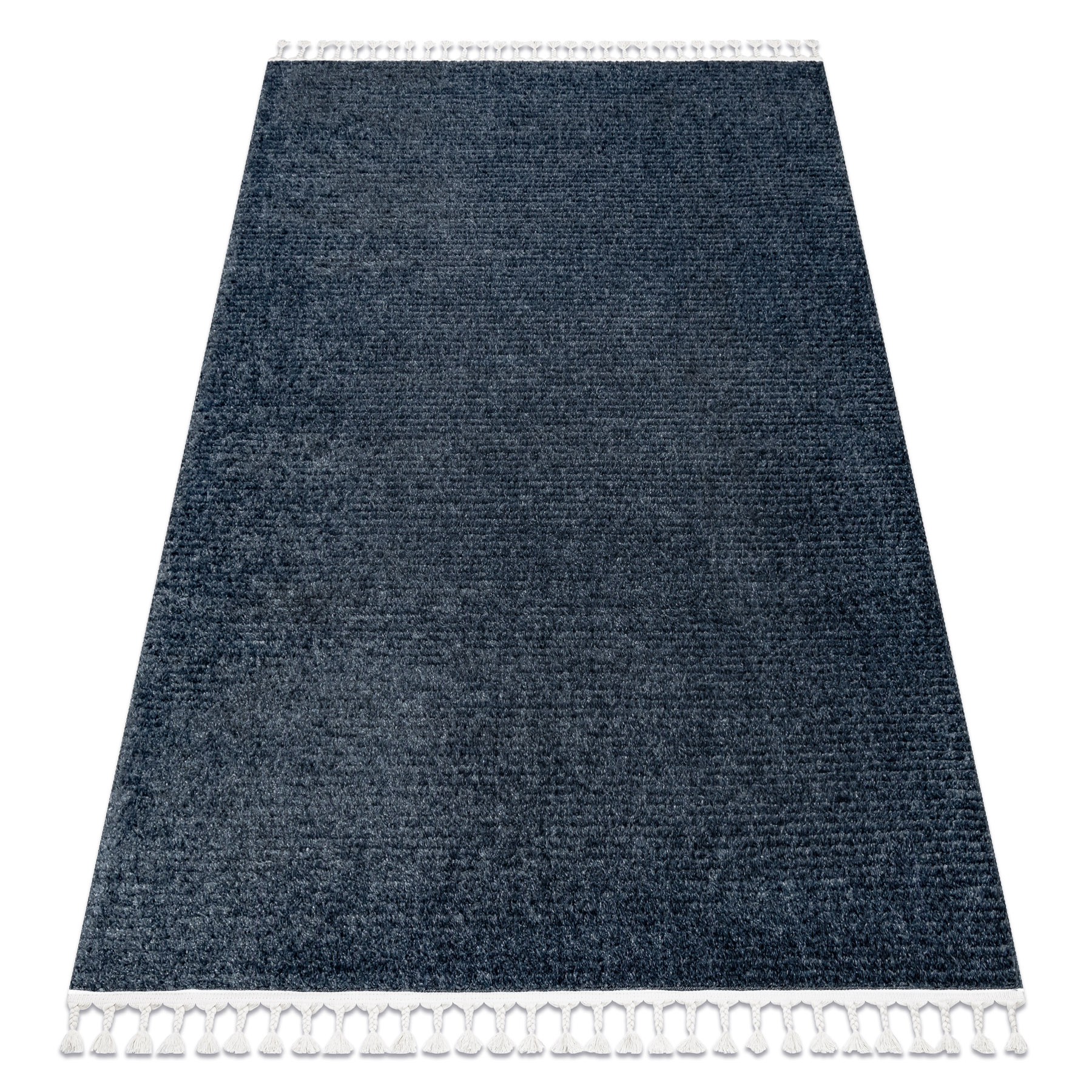 Alfombra sevilla pc00b rayas azul franjas bereber marroquí shaggy 180x270 cm