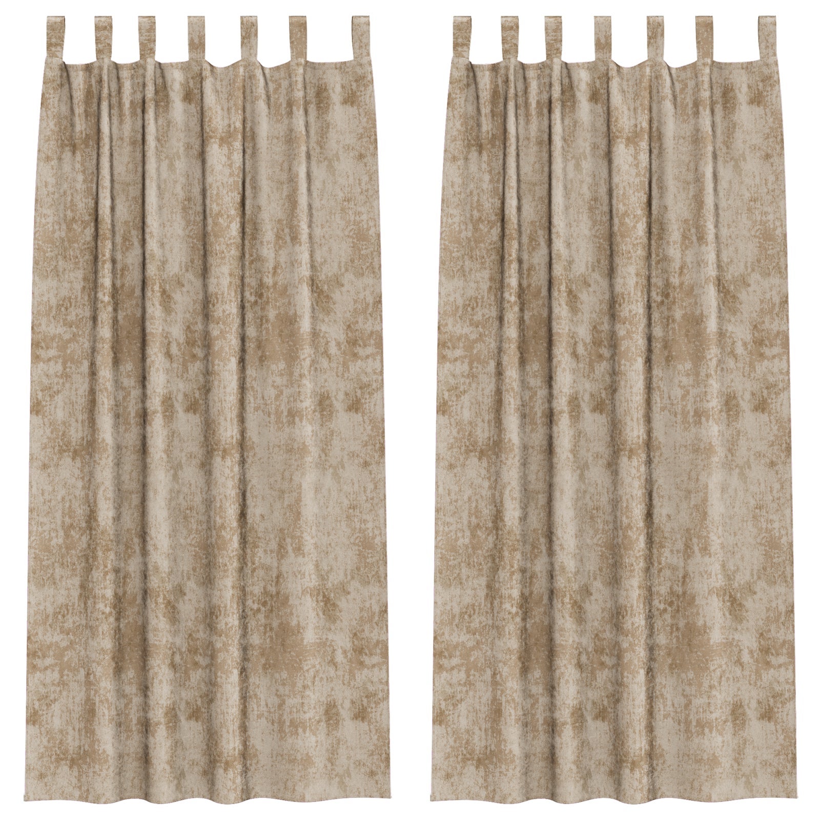 Zasłony z weluru 2 pcs szampański 245 x 140 cm Aksamit vidaXL