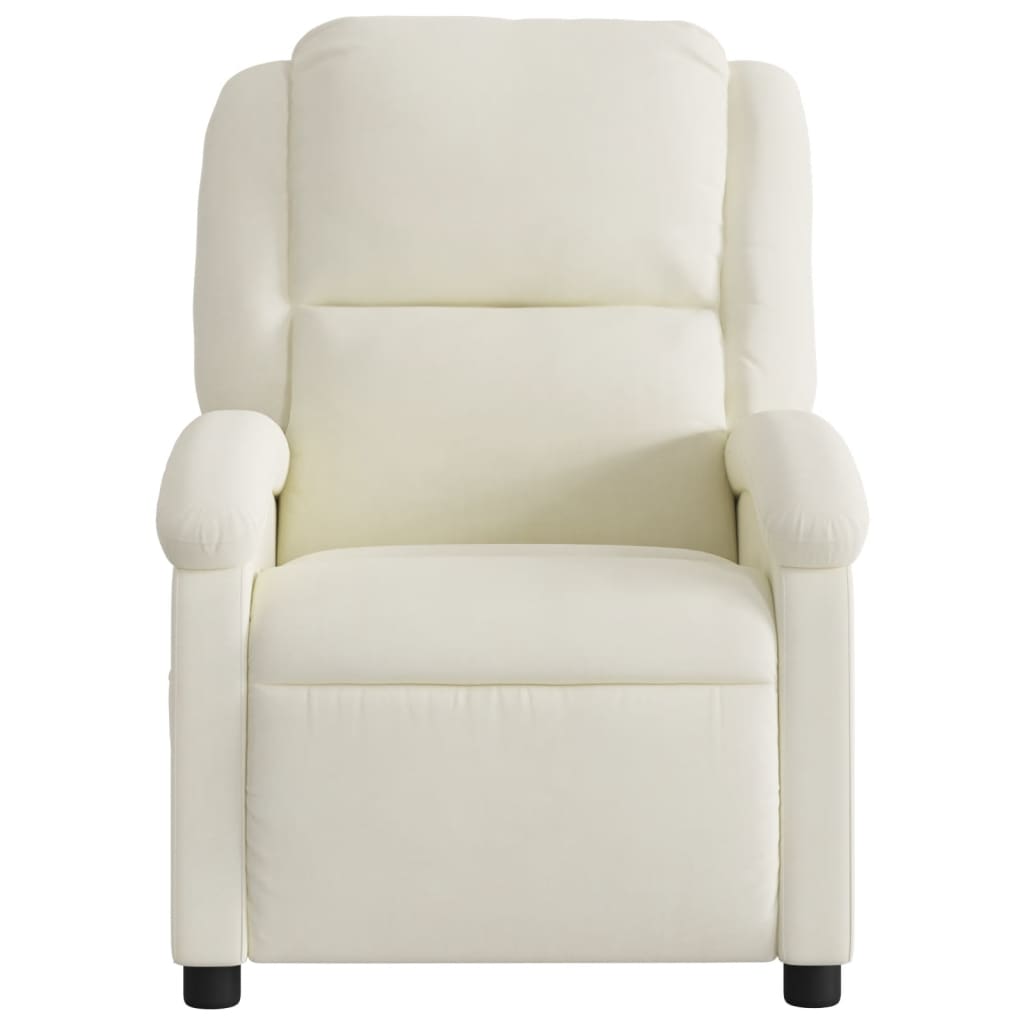 Fauteuil inclinable Crème Velours - 3