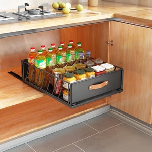 Organizer Portaposate Per Cassetti 31x23x4.5cm Grigio - Divisorio Cucina Impermeabile - Foto 6