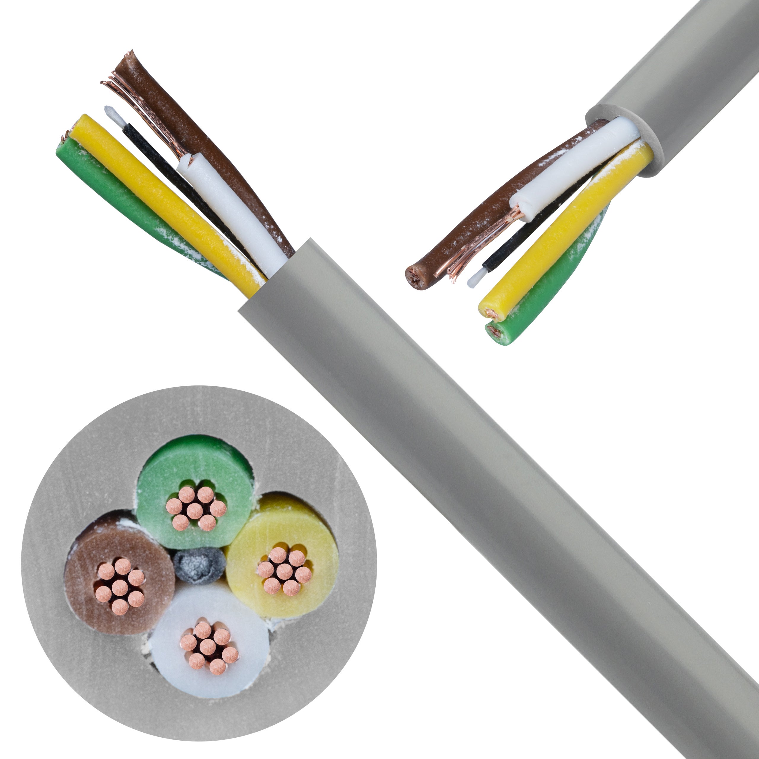 Kabel sterowniczy ELITRONIC LIYY 4x0,14mm2 szary 250/350V olejoodporny linka TKD 500m