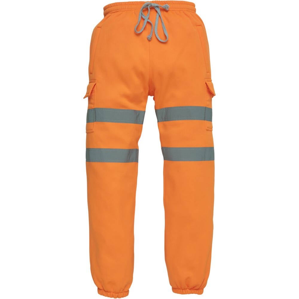 Pantalon de jogging haute visibilite Yoko CARGO Orange Fluo XXL Leroy Merlin