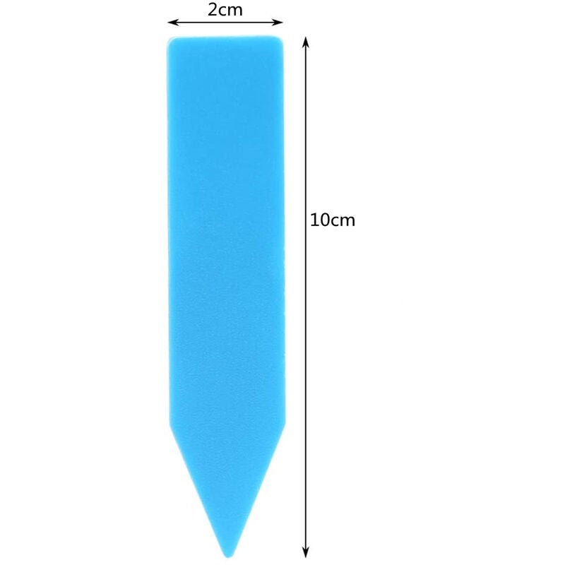 100 Etichette Per Piante In Plastica Colorata - 8 Pollici, Miscelate, Made In UK