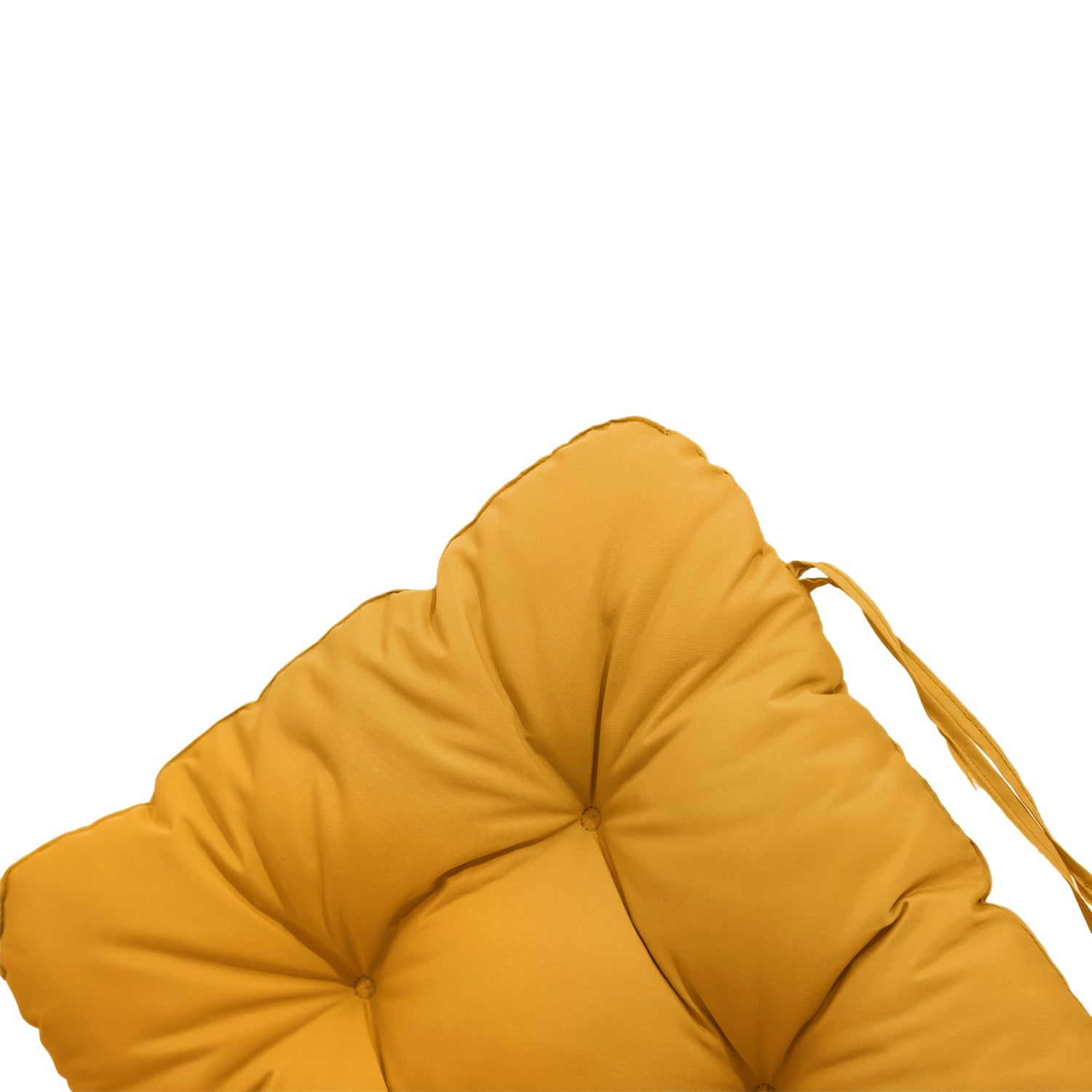 Coussin pour chaise avec dossier - Capitonné - 50x120x8cm - Jaune - 6