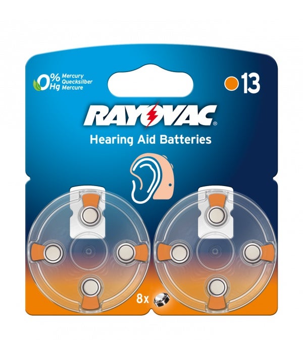PILE BOUTON ZINC AIR RAYOVAC 1.45V-290mAh 4606.745.418 (8pcs/bl) - 5