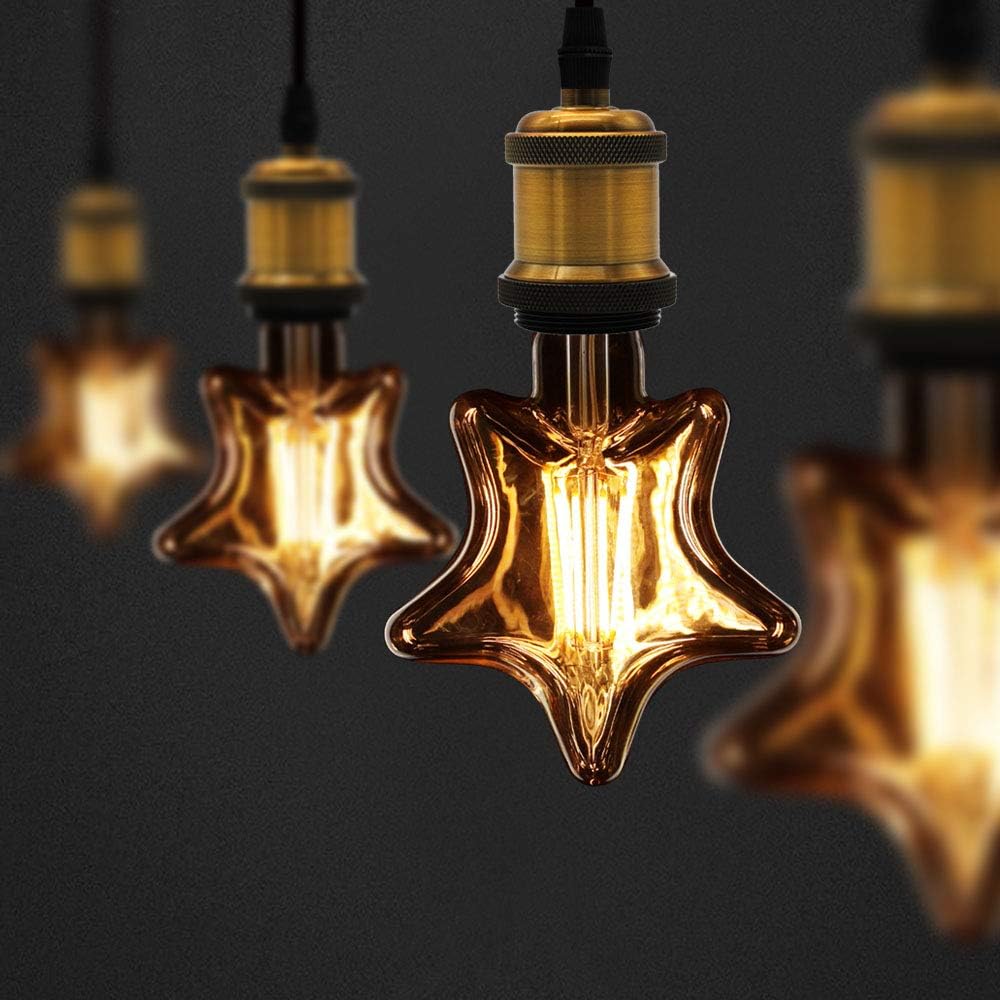 Ampoules Led Ampoule Vintage 4W Led Filament Edison Ampoule Spécialité Ampoule Décorative 220 / 240V E27 (Étoile) - 2