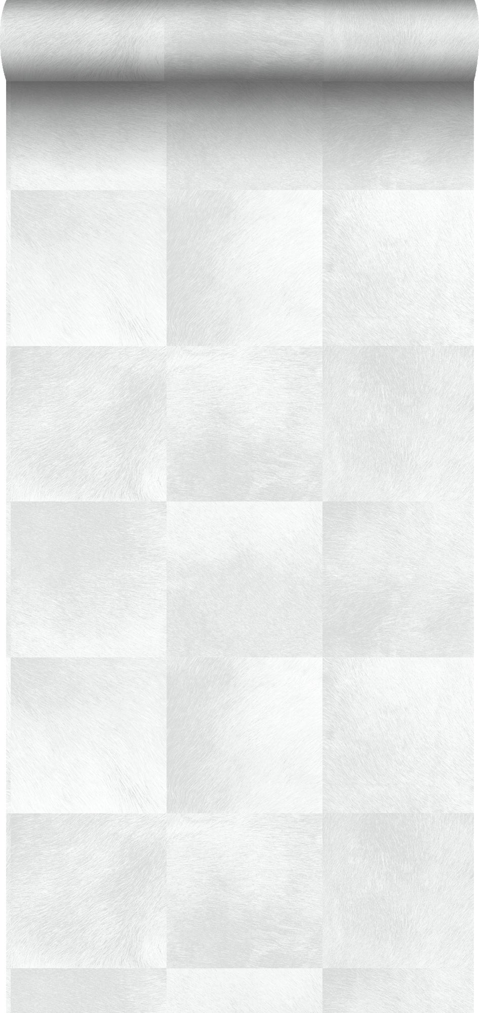 Papel pintado piel de animal con textura de piel gris claro cálido - 53 cm x 10.05 m - origin wallcoverings