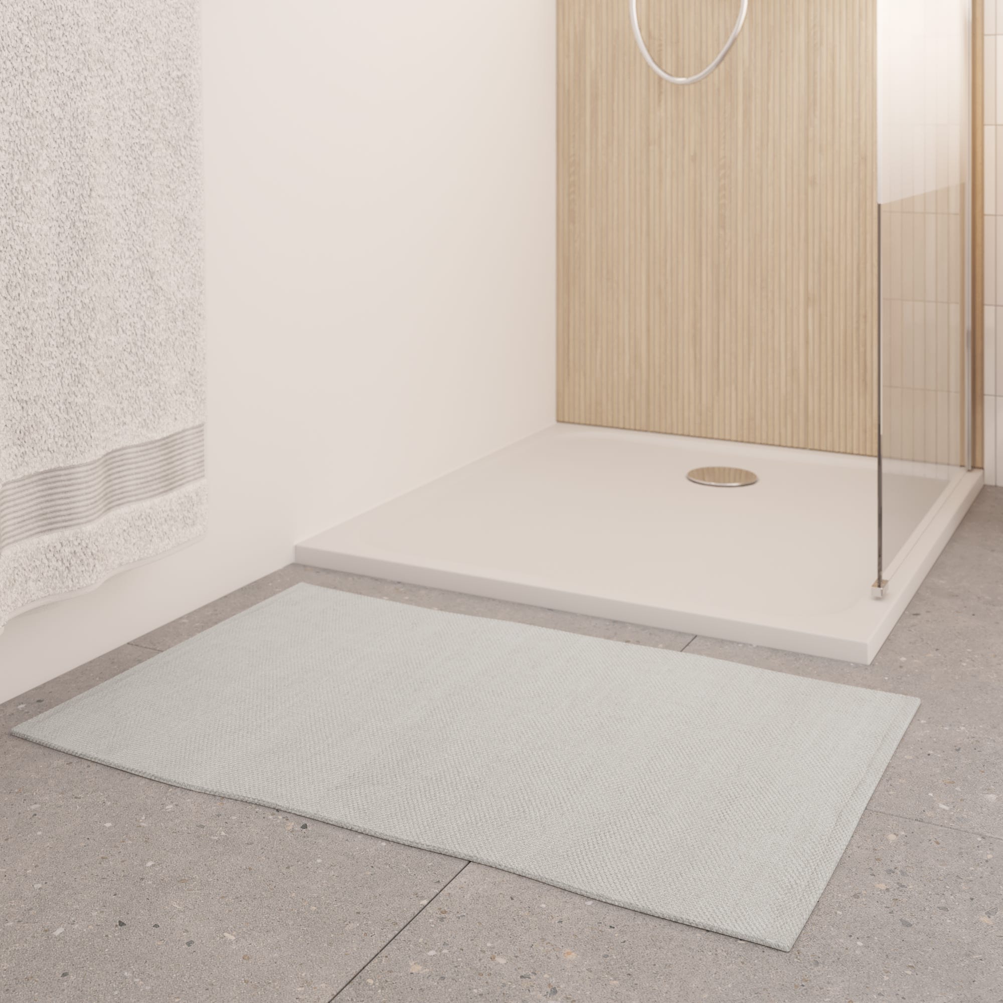 Dywanik łazienkowy szer. 50 x dł. 80 cm beżowy Sand SENSEA - 5