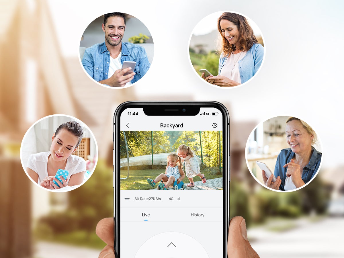 Caméra Surveillance 4K(2K+2K) WiFi Extérieure sans Fil Solaire , Double Objectif Double PIR, 360° Solaire Caméra, Vision Nocturne Couleur,ANRAN - 12