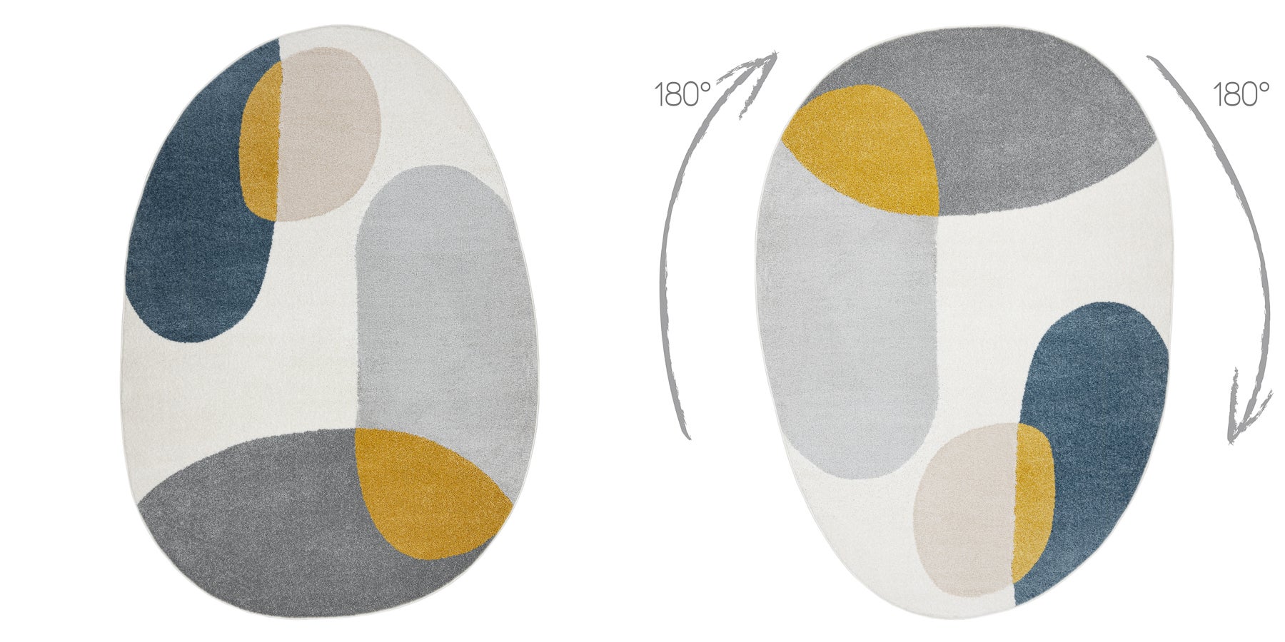 Dywan FUSION 5706 biały / jasnoszary / złoty Shape - Geometryczny, nowoczesny, abstrakcyjny, nieregularny 200x290 cm - 3