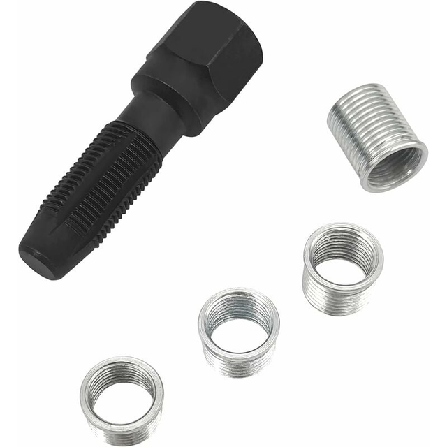 Kit Réparation Filetage Bougie YUMILI Outil De Réparation De Filetage De Bougie D'allumage, Boulon M10x1.25 Kit De Matériel D'accessoires Automatiques De Robinet M12x1.25 Réparation Bougie D'allumage